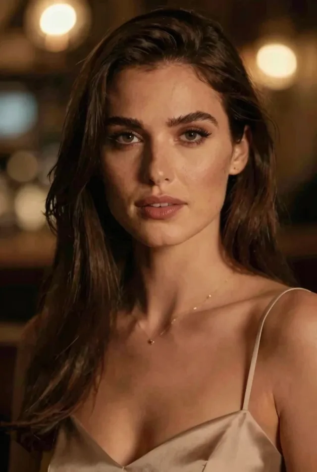 AI-generated companion, cinematic evening portrait